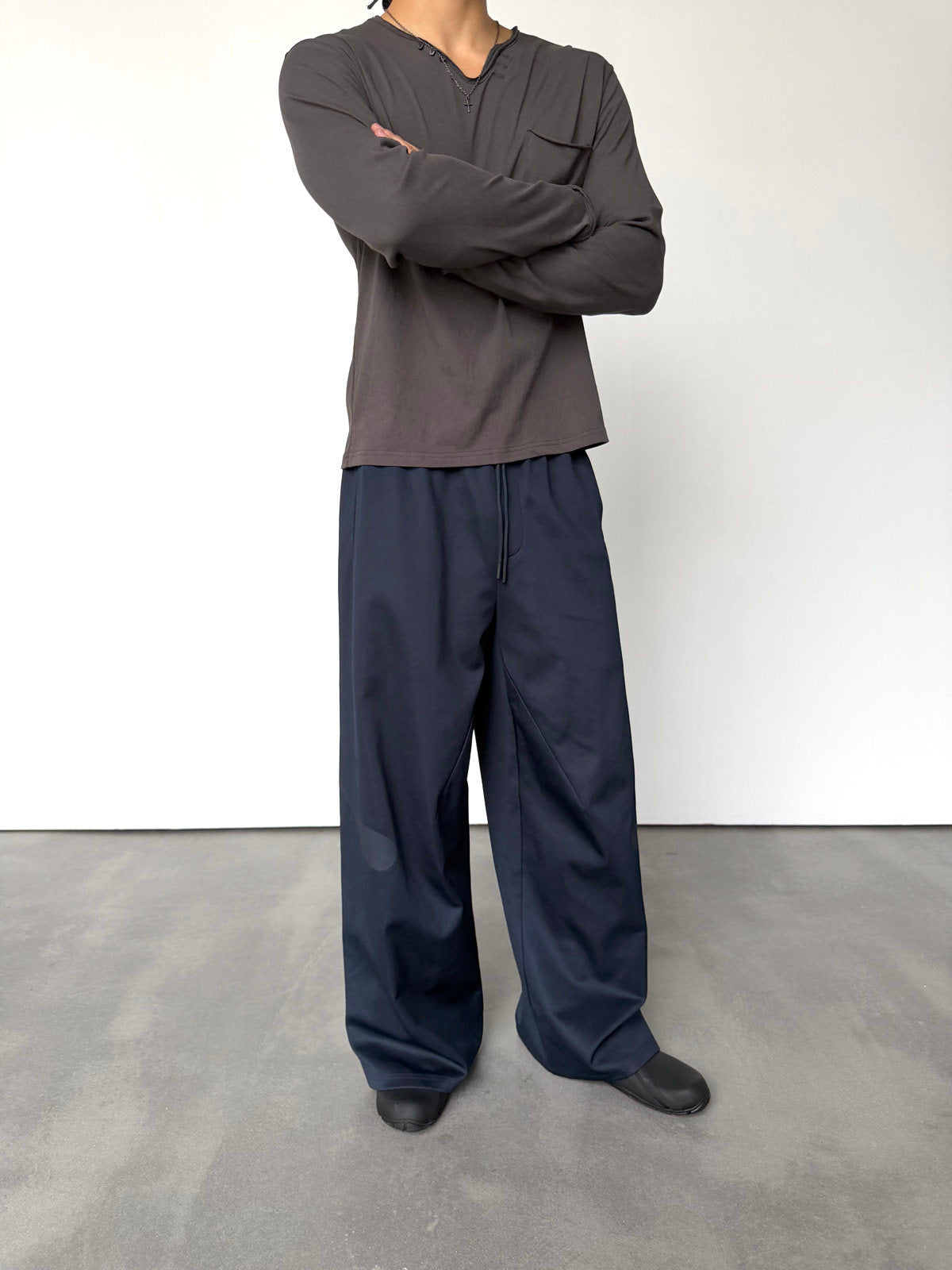 Yausye Pants 115 Navy blue