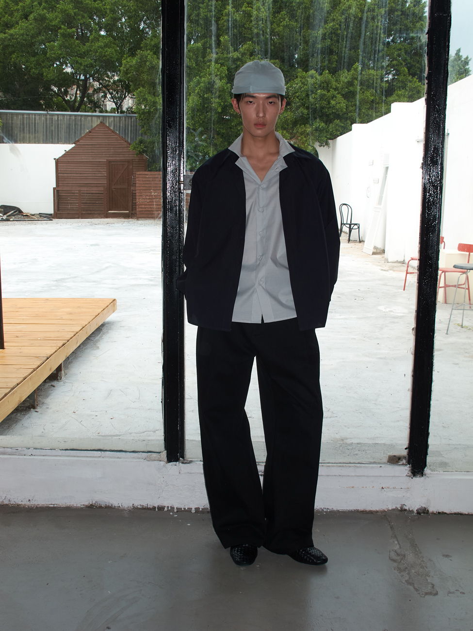 Yausye Shirt 61 Navy Blue & Green