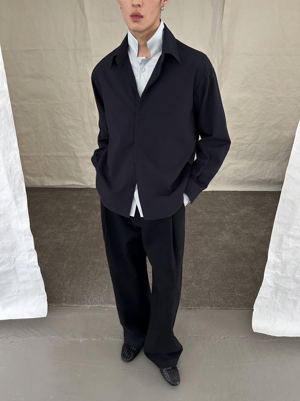 Yausye Shirt 61 Navy Blue & Green