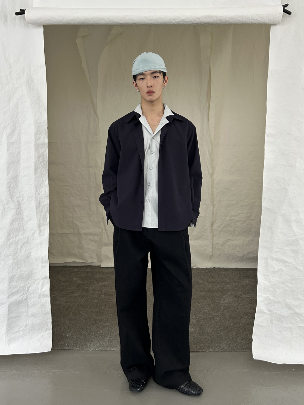 Yausye Shirt 61 Navy Blue & Green