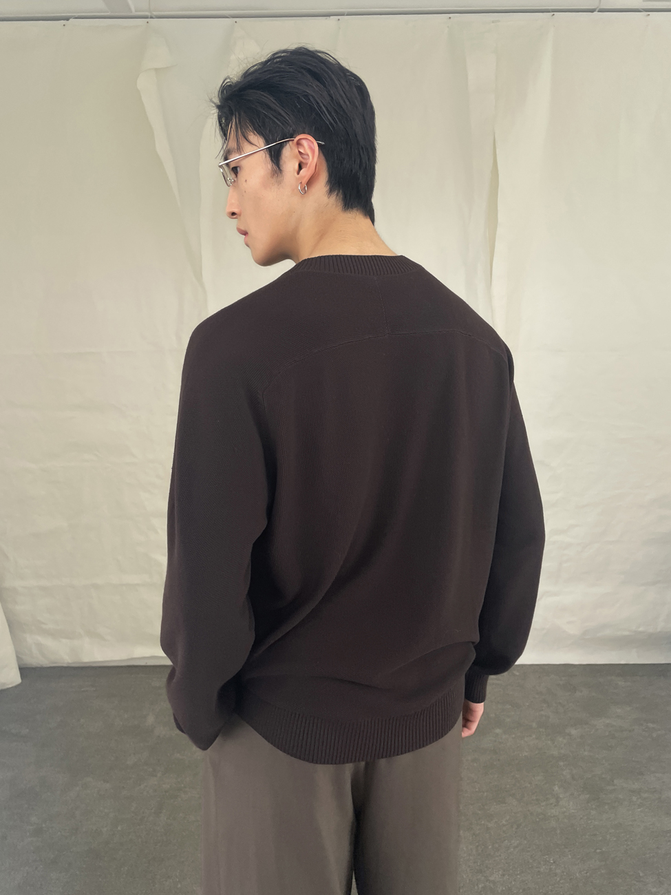 Yausye Sweater 01 Dark Brown