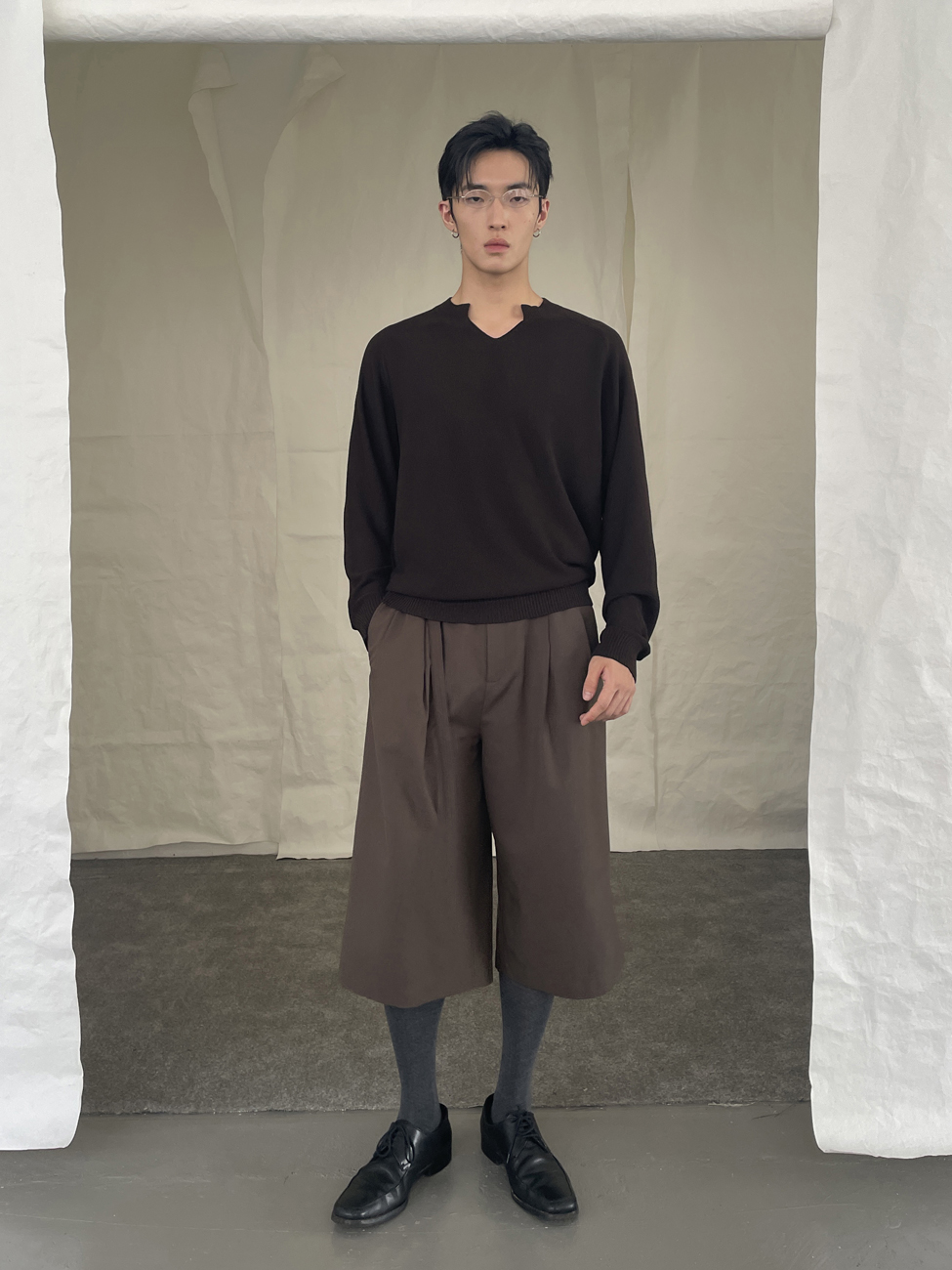 Yausye Sweater 01 Dark Brown