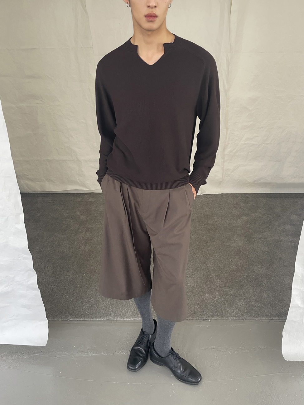 Yausye Sweater 01 Dark Brown
