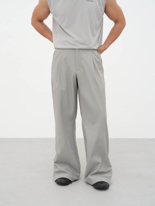 Yausye Zip Trousers Grey