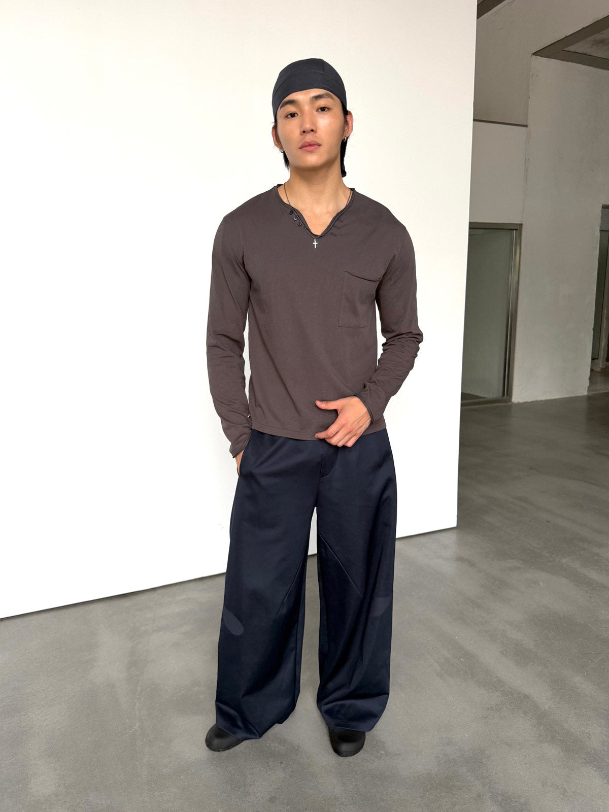 Yausye Pants 115 Navy blue