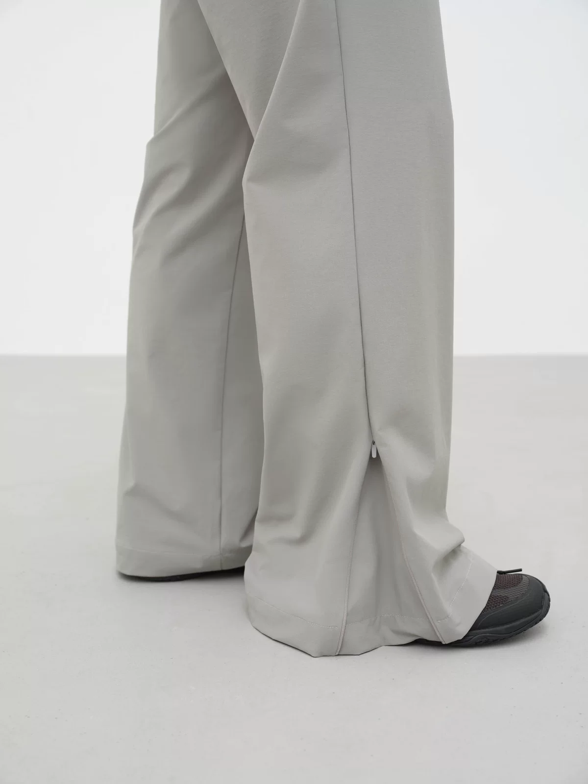 Yausye Zip Trousers Grey